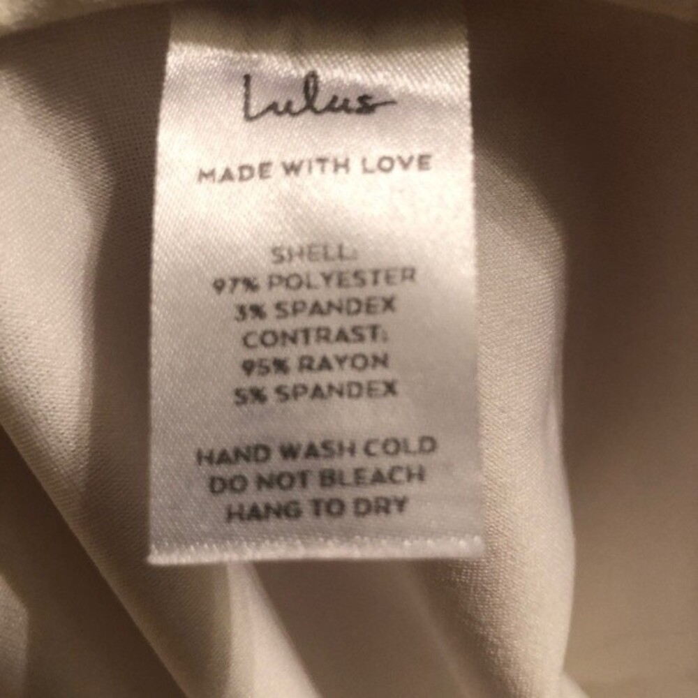 Lulus Symbolize White Sleeveless Bodysuit Sz M - Picture 5 of 6